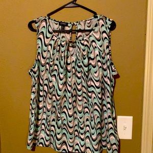 Graphic, dressy tank